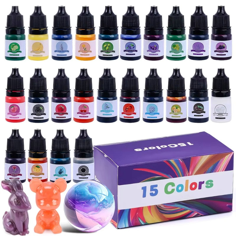 Resin Pigment Set - 에폭시 수지 색소 24가지 생생한 색상