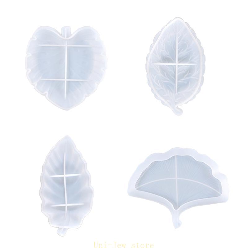 Serving Tray Mold - 잎 모양의 수지 몰드 DIY 플레이트