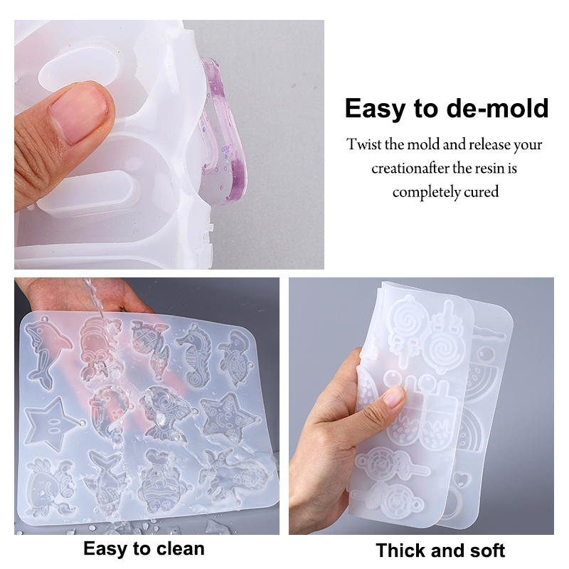 귀걸이 펜던트 실리콘 몰드, 에폭시 수지 혼합 스타일  - Serving Tray Mold 리뷰 및 가격