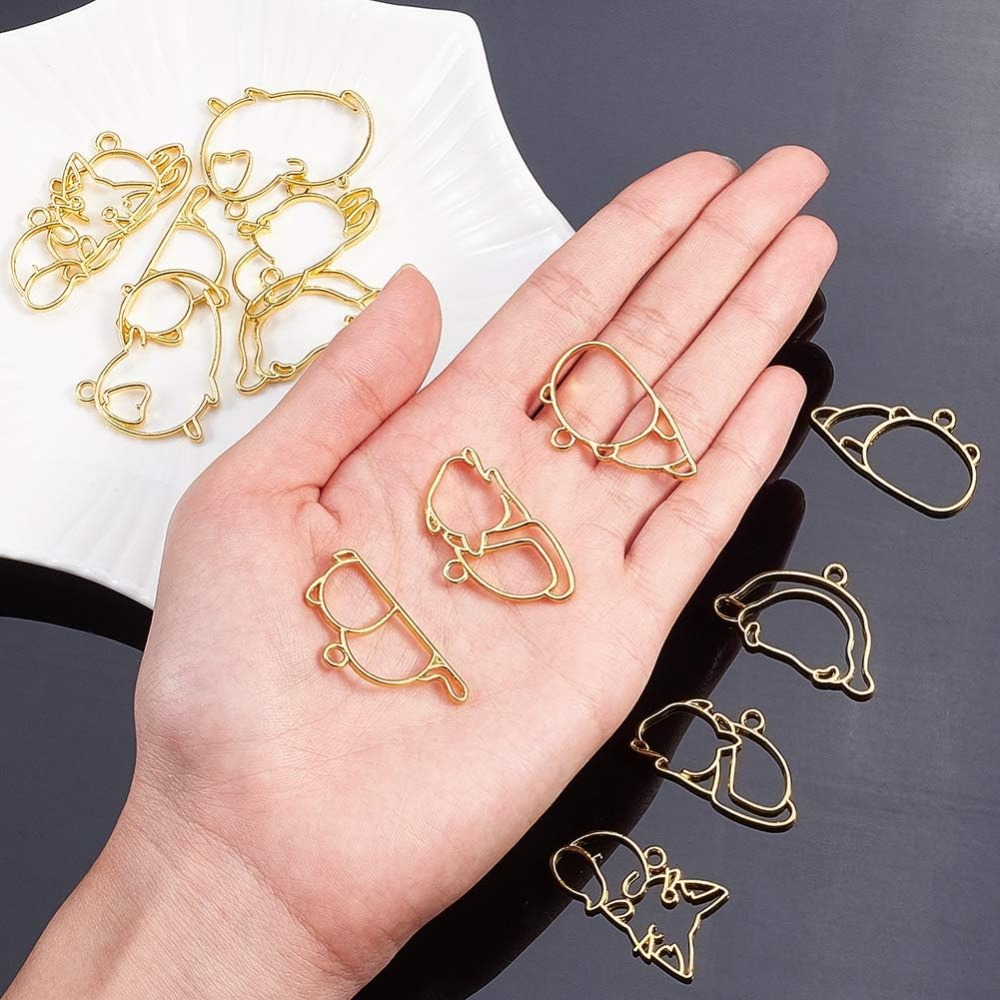 Hibernator 테마 오픈 베젤 참, 7 스타일 합 - Resin Jewelry Kit 리뷰 및 가격