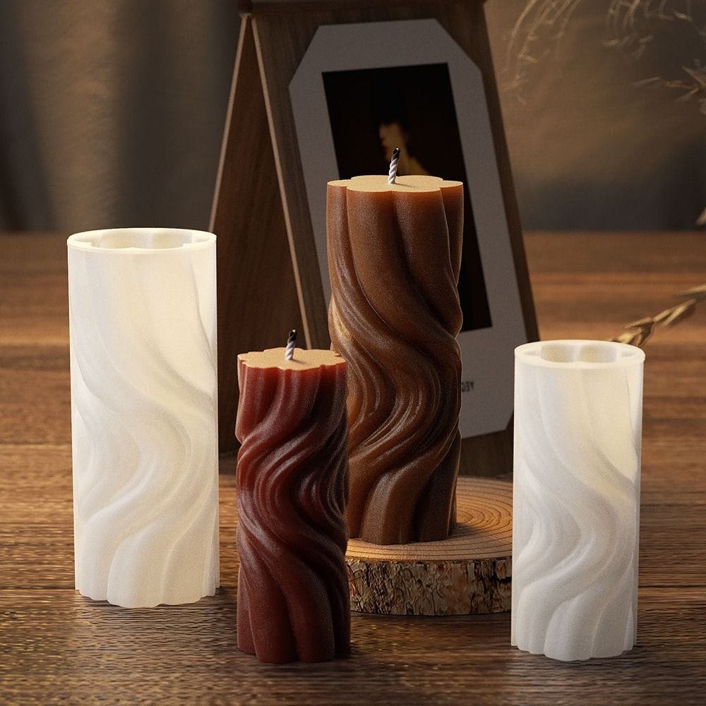크리스탈 에폭시 3D 물결 모양 실린더 양초 몰드 실리 - Resin Ocean Wave Mold 리뷰 및 가격