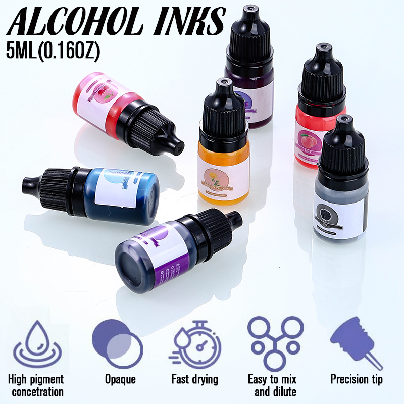 에폭시 수지 색소 24가지 생생한 색상 액체 에폭시 색 - Resin Pigment Set 리뷰 및 가격