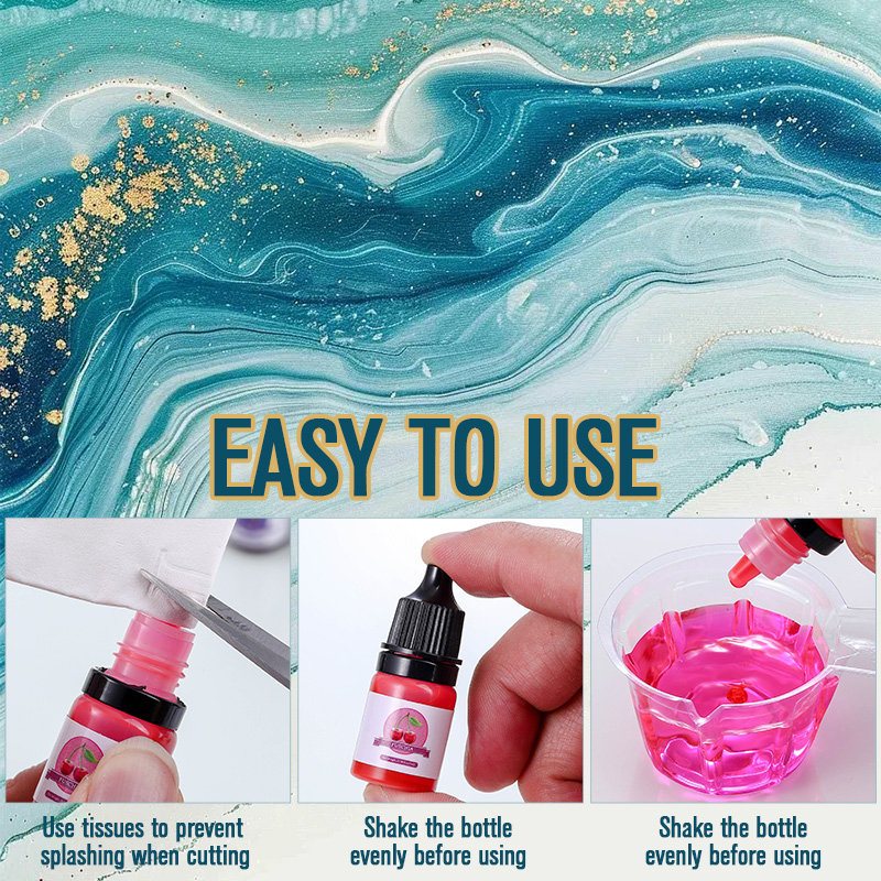 에폭시 수지 색소 24가지 생생한 색상 액체 에폭시 색 - Resin Pigment Set 리뷰 및 가격
