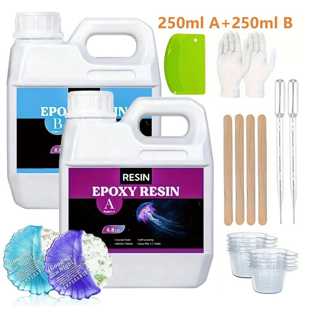 125ml/250ml 크리스탈 클리어 캐스팅 레진 키트 - Resin Jewelry Kit 리뷰 및 가격