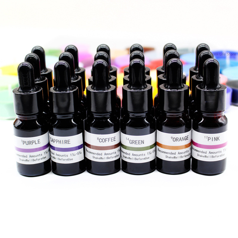10ml 액상 캔들 염료 고농축 색소 DIY 콜러링 ( - Resin Pigment Set 리뷰 및 가격