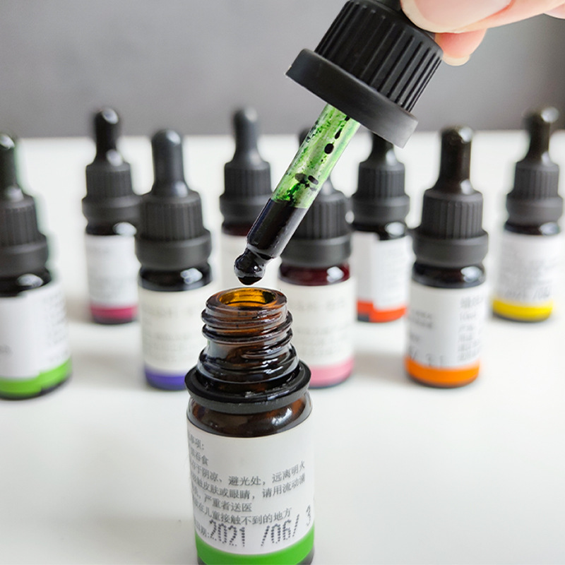 10ml 액상 캔들 염료 고농축 색소 DIY 콜러링 ( - Resin Pigment Set 리뷰 및 가격