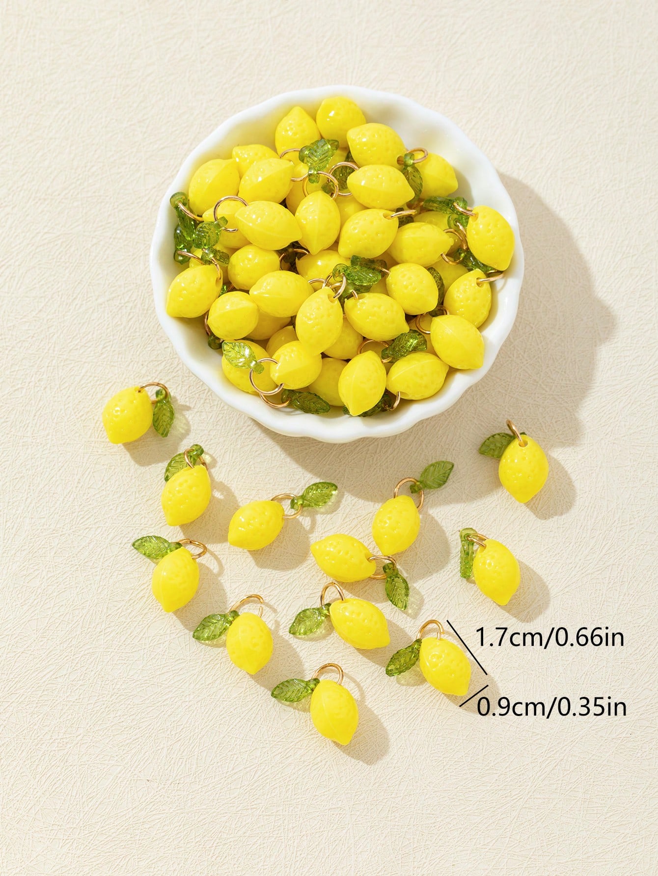 10Pcs 3D 레몬 수지 참 펜던트 귀여운 과일 DI - Resin Craft Material 리뷰 및 가격