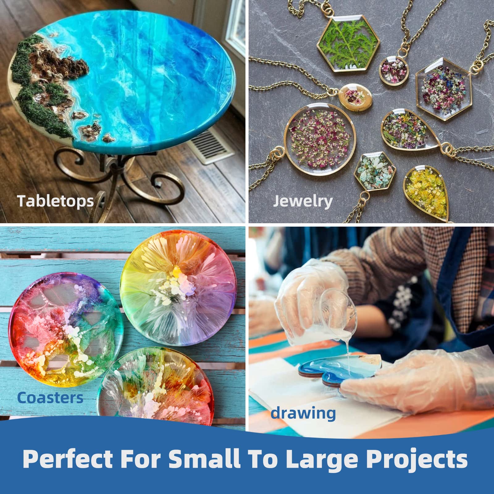 250ml-1000ml 에폭시 레진 주조 키트, 기포  - Resin Jewelry Kit 리뷰 및 가격