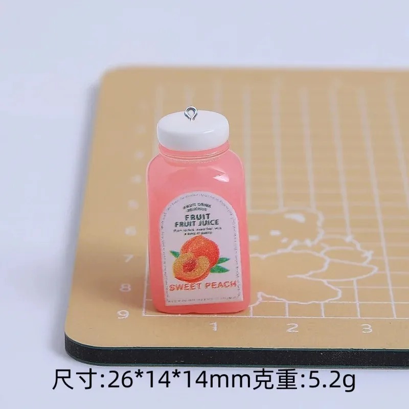 10Pcs Kawaii 미니 3D 체리 오렌지 주스 병 - Resin Craft Supplies 리뷰 및 가격
