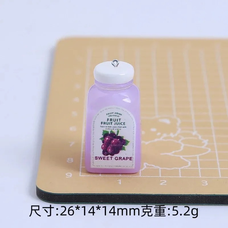 10Pcs Kawaii 미니 3D 체리 오렌지 주스 병 - Resin Craft Supplies 리뷰 및 가격