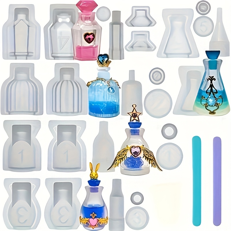 5개 세트의 향수병 레진 실리콘 몰드는 레진 캐스팅 키 - Resin Jewelry Kit 리뷰 및 가격