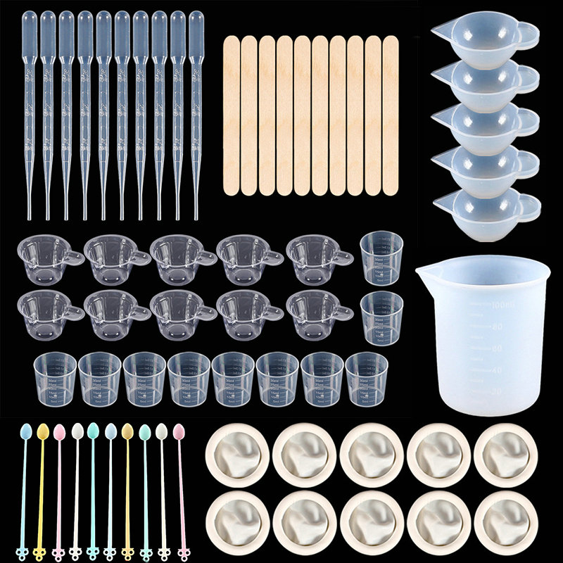 에폭시 수지 도구 키트 실리콘 몰드 도구 포함 믹싱 컵 - Mixing Cup Silicone 리뷰 및 가격