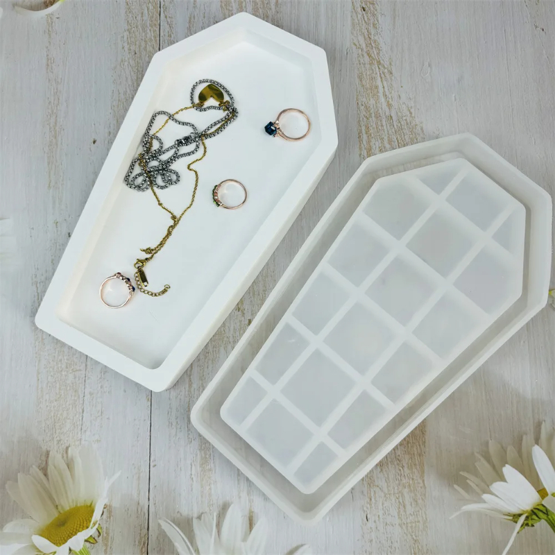 할로윈 관 모양 레진 몰드 트레이 수납함 석고 주조 D - Serving Tray Mold 리뷰 및 가격