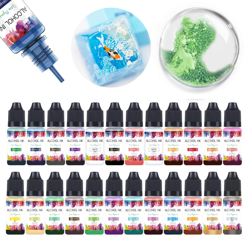 에폭시 송진 아트 잉크 알코올 송진 안료 액체 착색제  - Resin Dye Alcohol 리뷰 및 가격