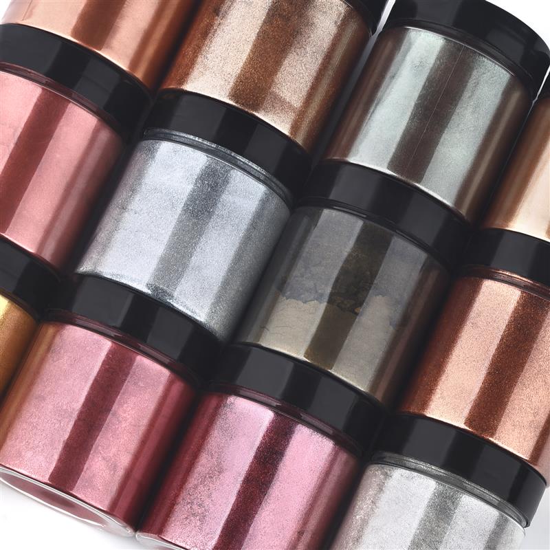 50g 쉬머 메탈릭 골드 실버 컬러 안료 진주 빛 착색 - Resin Pigment Set 리뷰 및 가격