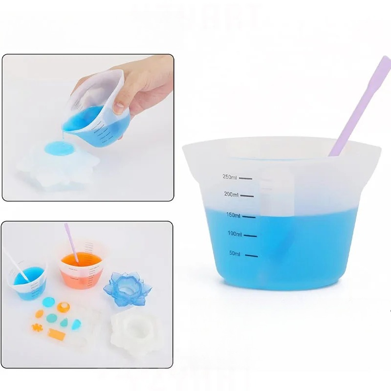 1pc 크리 에이 티브 심플 500ml /250ml 대 - Mixing Cup Silicone 리뷰 및 가격