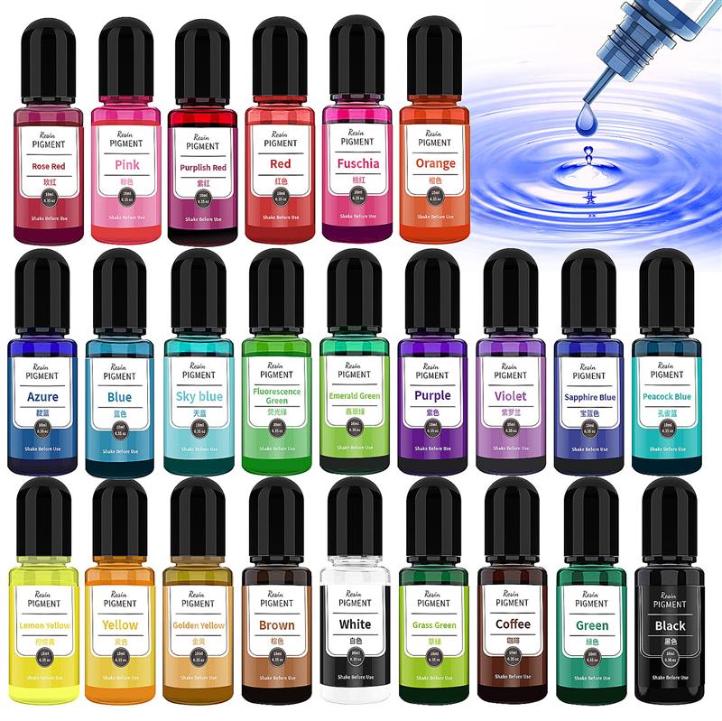 24 색 아트 잉크 알코올 수지 안료 액체 착색제 염료 - Resin Dye Alcohol 리뷰 및 가격